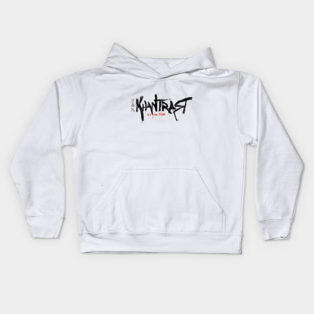 KhanBurns - "It's The Khan" (White Font) Kids Hoodie by Khantrast